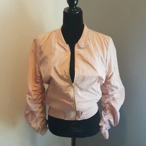 LAST ONE- NWT- Light Pink Bomber Size L